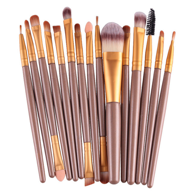 15Pcs/Kit Makeup Brushes Set